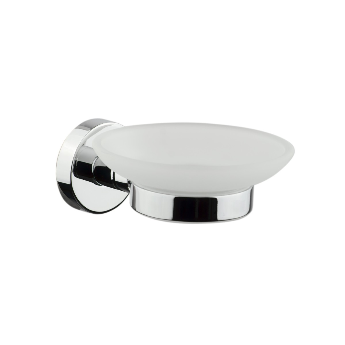 Set accessori da bagno cromati in vetro satinato Venezia