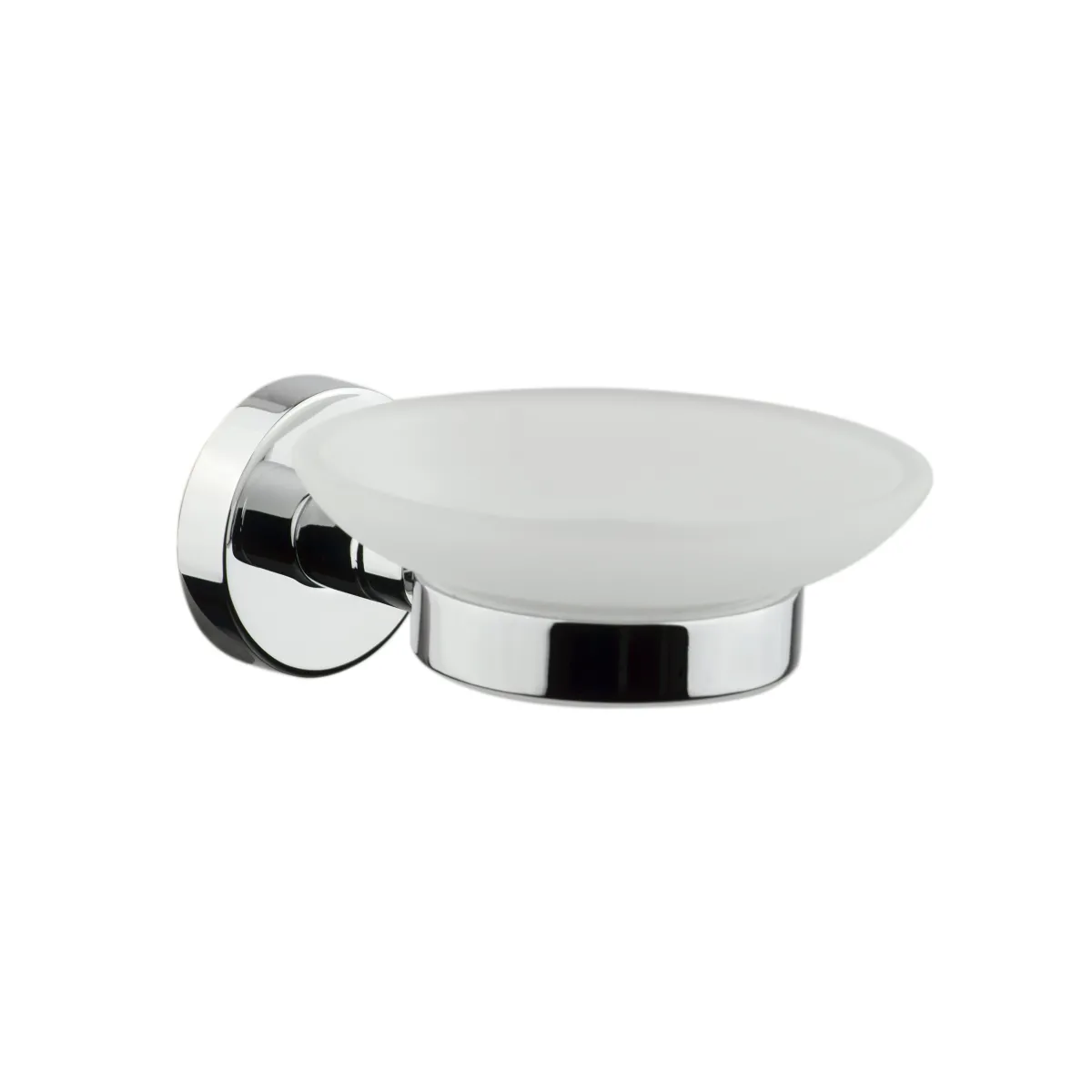 Set accessori da bagno cromati in vetro satinato Venezia