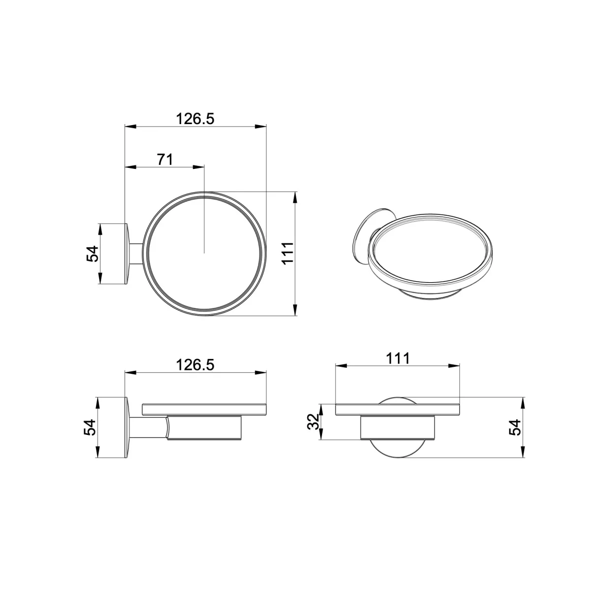 Ensemble d'accessoires de salle de bain chrome en verre...