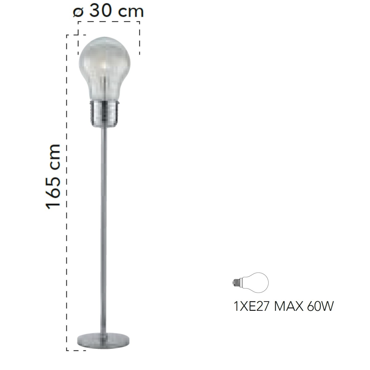 Lampadaire à ampoule | Mondialshop