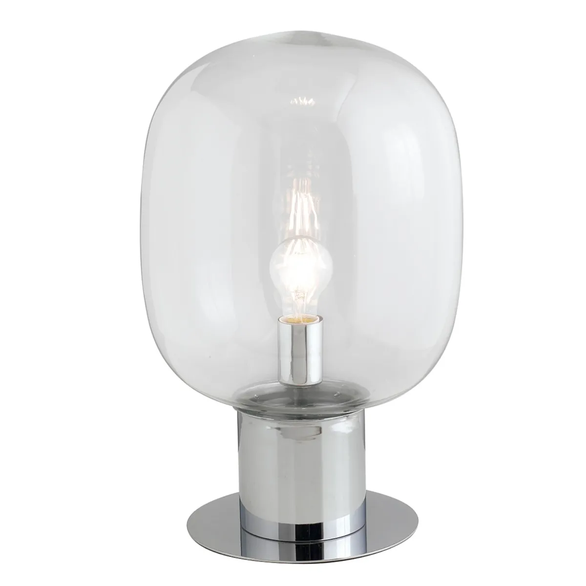 Lampada da tavolo 25W E27 diametro 18cm cromo GILDA....