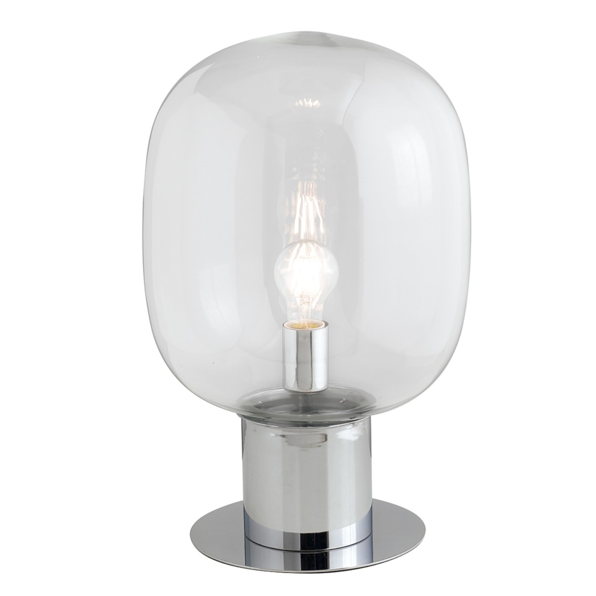 Lampada da tavolo 25W E27 diametro 18cm cromo GILDA....
