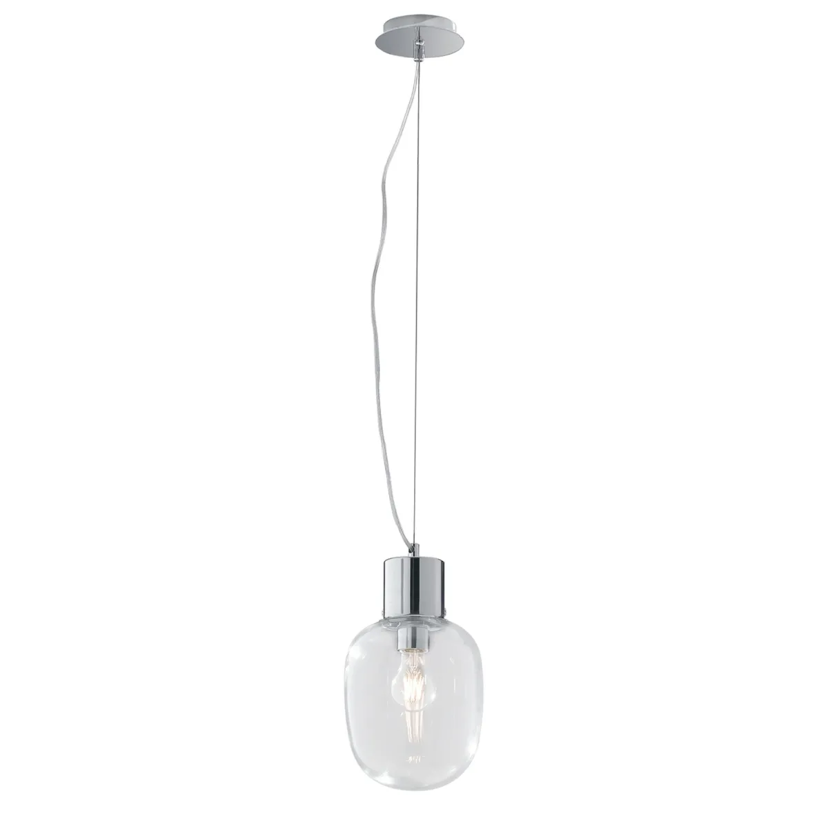 Lustre en chrome poli, 18 cm | Mondialshop