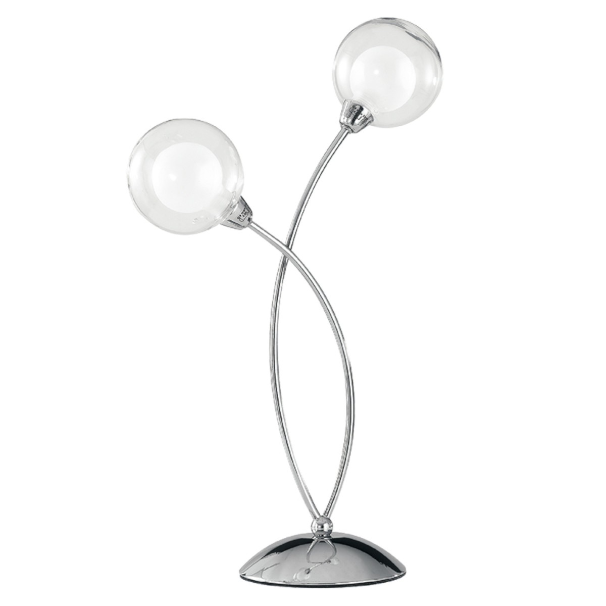 Lampe de table chromée 2xG9 | Mondialshop