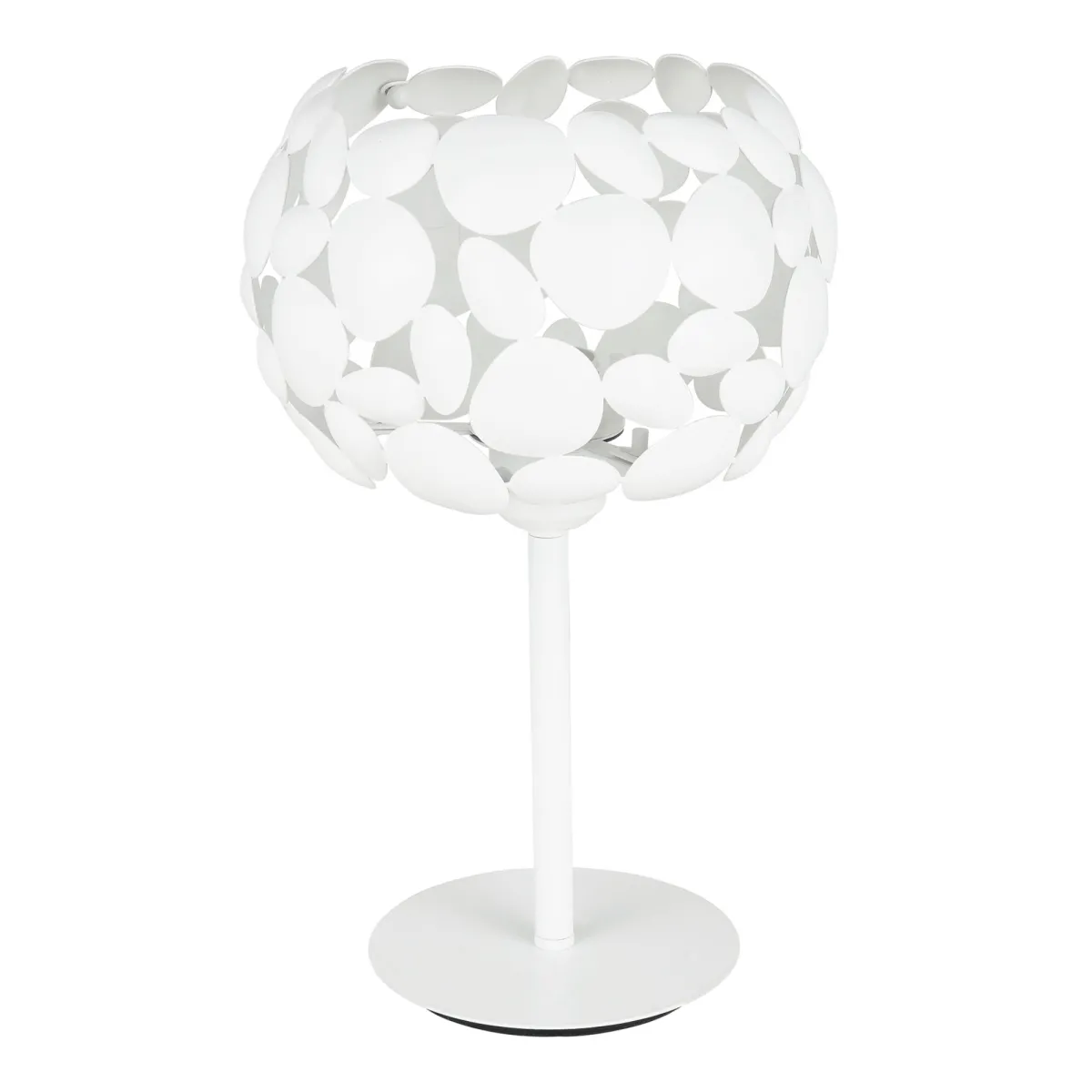 Lampe de table moderne, blanche ou chromée, ampoule E27 |...