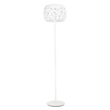 Lampadaire moderne, blanc ou chromé, 3 ampoules E27 | Mondialshop