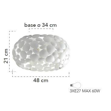 Plafoniera Moderna 48cm...