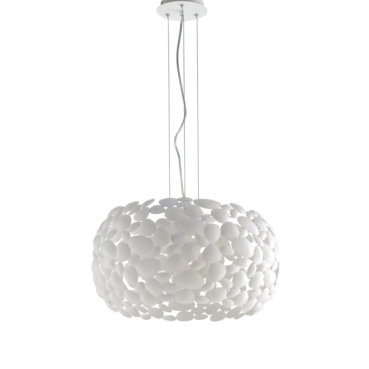 Lampada a sospensione 60W 3XE27 diametro 48cm bianca....