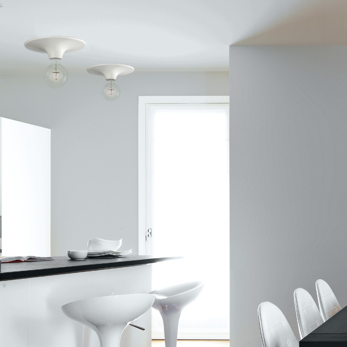 Plafoniera a soffitto per interno 60W E27 diametro 30cm...