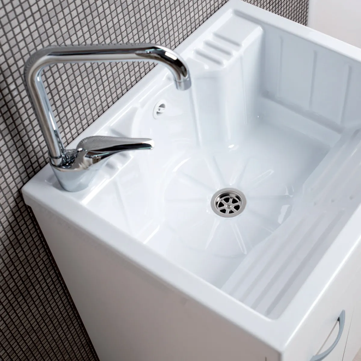 Mobile lavatoio in ABS bianco 60x60 50x60 economico