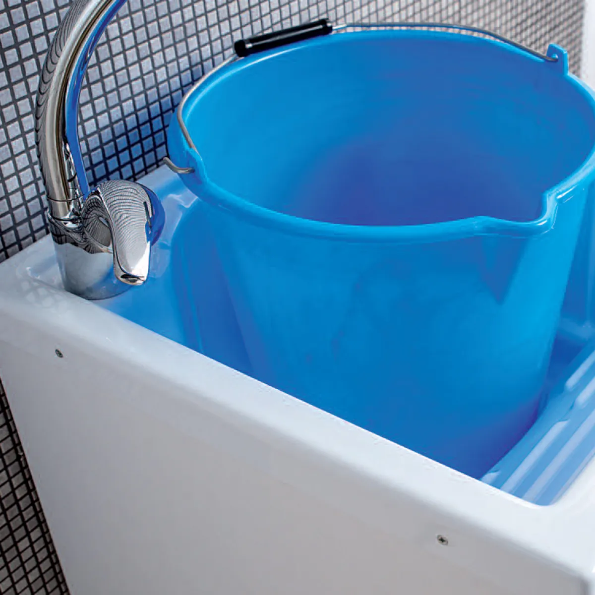 Mobile lavatoio bianco opaco 50x45 con pillozza in abs