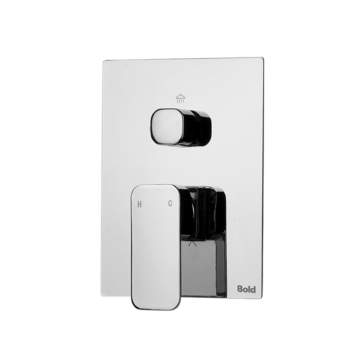 Set doccia soffione doccino e miscelatore Quadro - BOLD