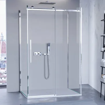 Cabine de douche à trois...