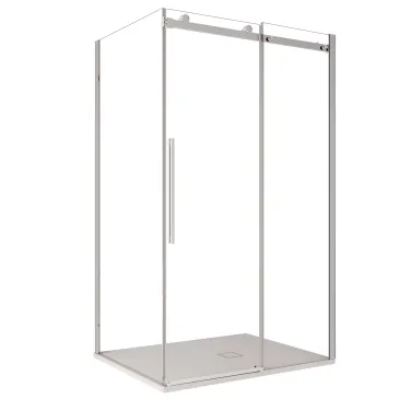 Cabine de douche EUCLIDE à double porte coulissante H195 anticalcaire