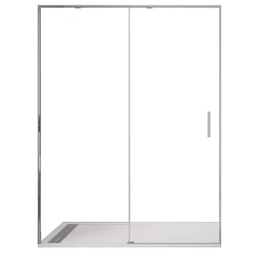 Porte de douche coulissante H195cm verre transparent 6mm TWENTY