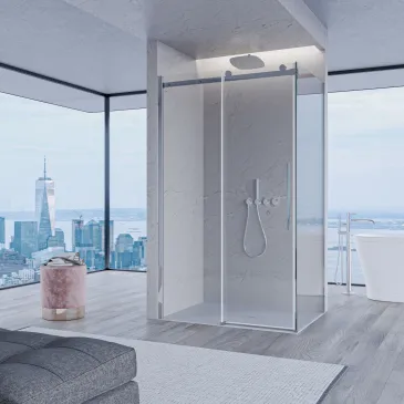 Cabine de douche double...