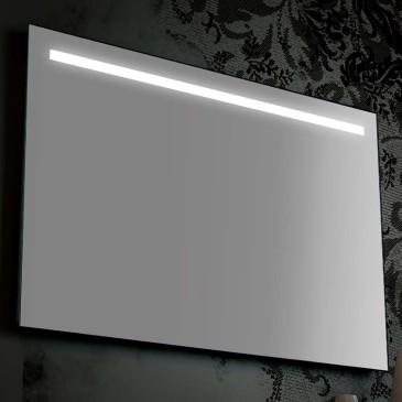 Miroir de salle de bain à LED pour meuble à bords polis | Mondialshop