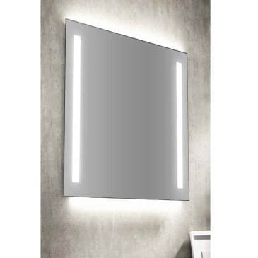 Miroir de salle de bain réversible rétroéclairé par LED | Mondialshop