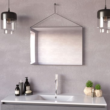 Specchio Bagno Rettangolare 70x50cm Reversibile | Mondialshop