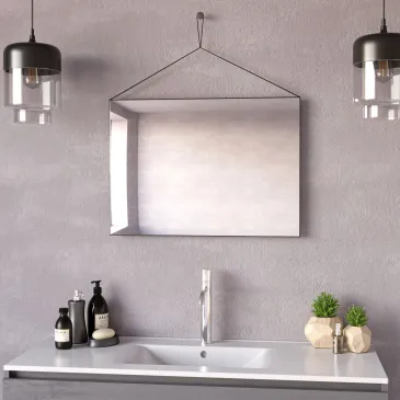Specchio Bagno Rettangolare 70x50cm Reversibile | Mondialshop