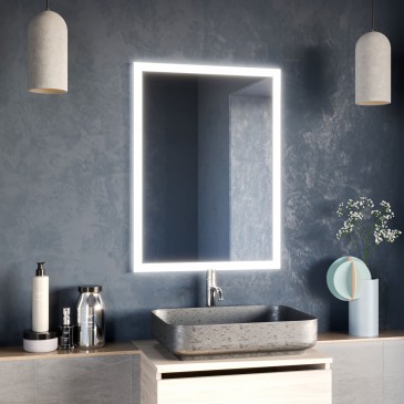 Specchio Bagno LED Retroilluminato Reversibile | Mondialshop
