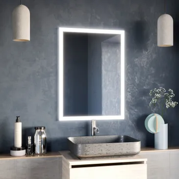 Specchio Bagno LED Retroilluminato Reversibile | Mondialshop