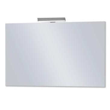Miroir de salle de bain à bords polis avec éclairage LED | Mondialshop