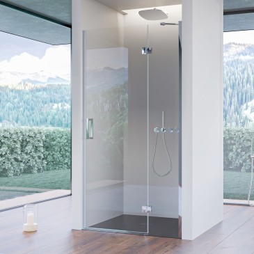Porte de douche battante...