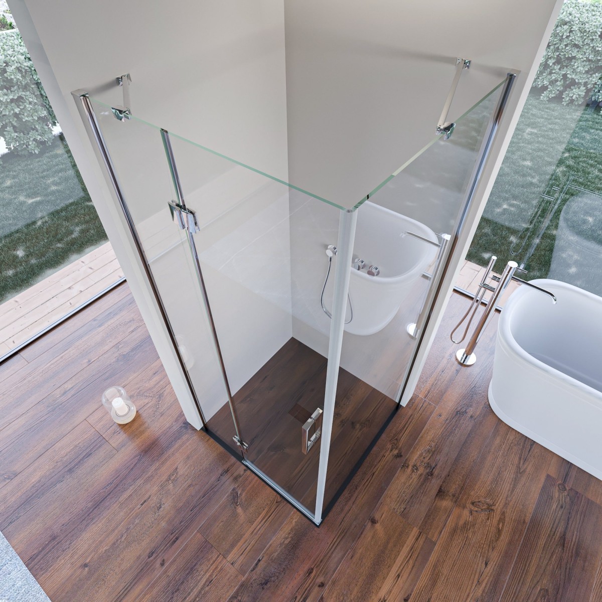 Box doccia 2 lati anta H195 Regina | Mondialshop