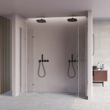 Porte pliante porte pliante niche entrée centrale H195 REA