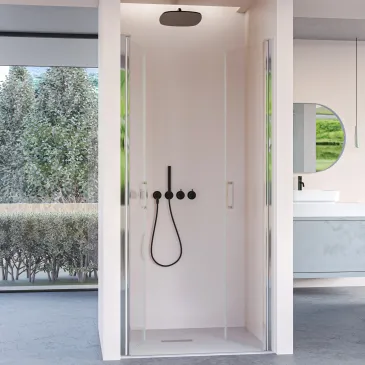 Porta doccia con due ante...