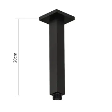 20 cm schwarzer Deckenduscharm