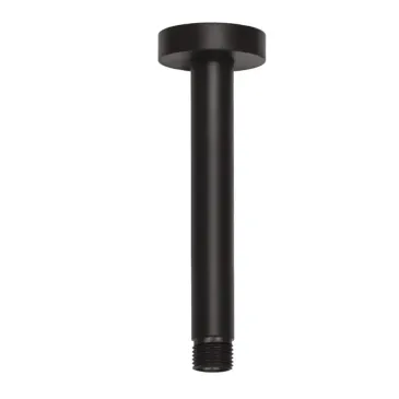 Bras de douche plafond carré noir 20cm