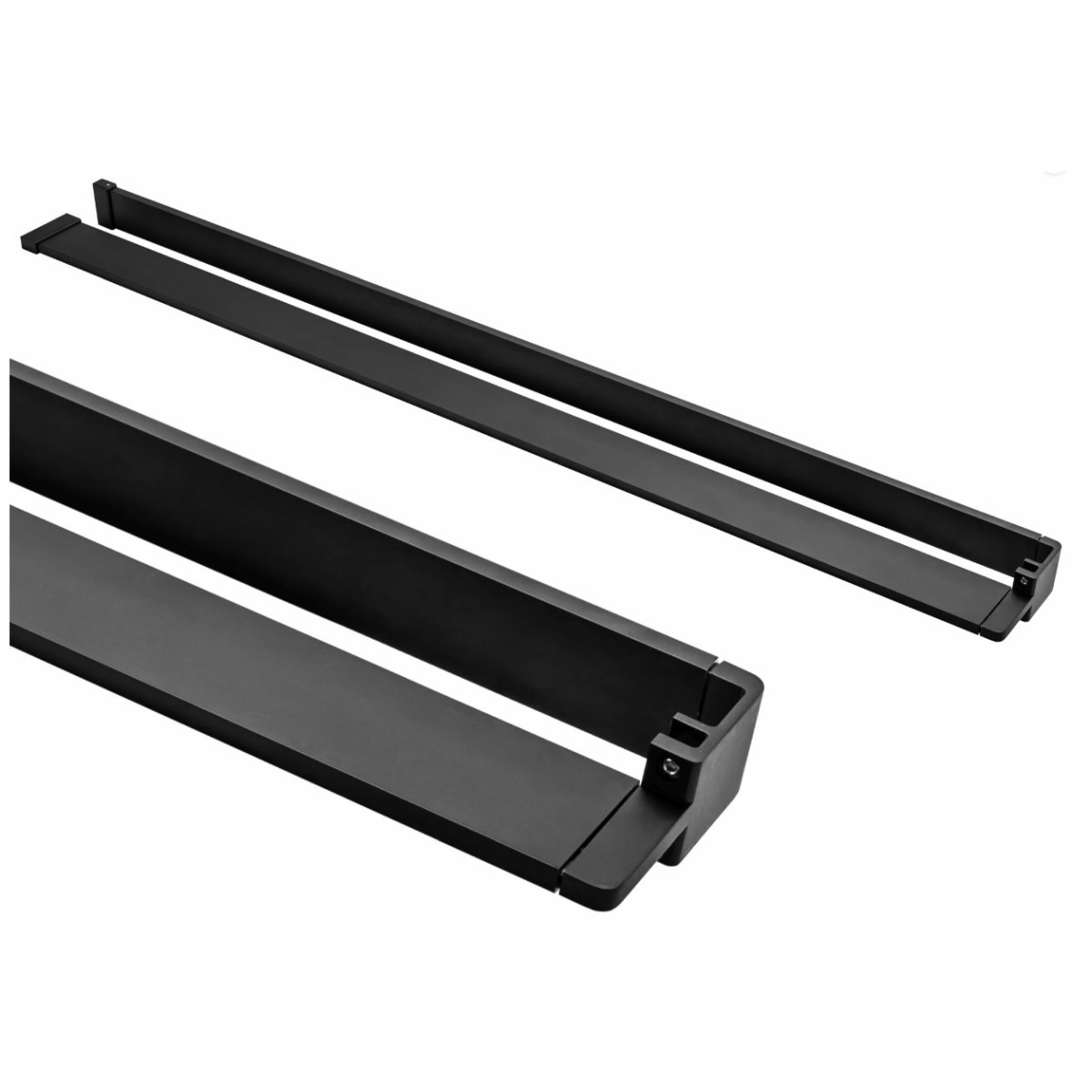 Mensola universale per parete walk nera sino a 140cm