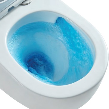 Wand-WC und Bidet „Moon“ (weiß)
