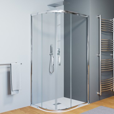 Box doccia semicircolare 70x90  90x70 altezza 195cm