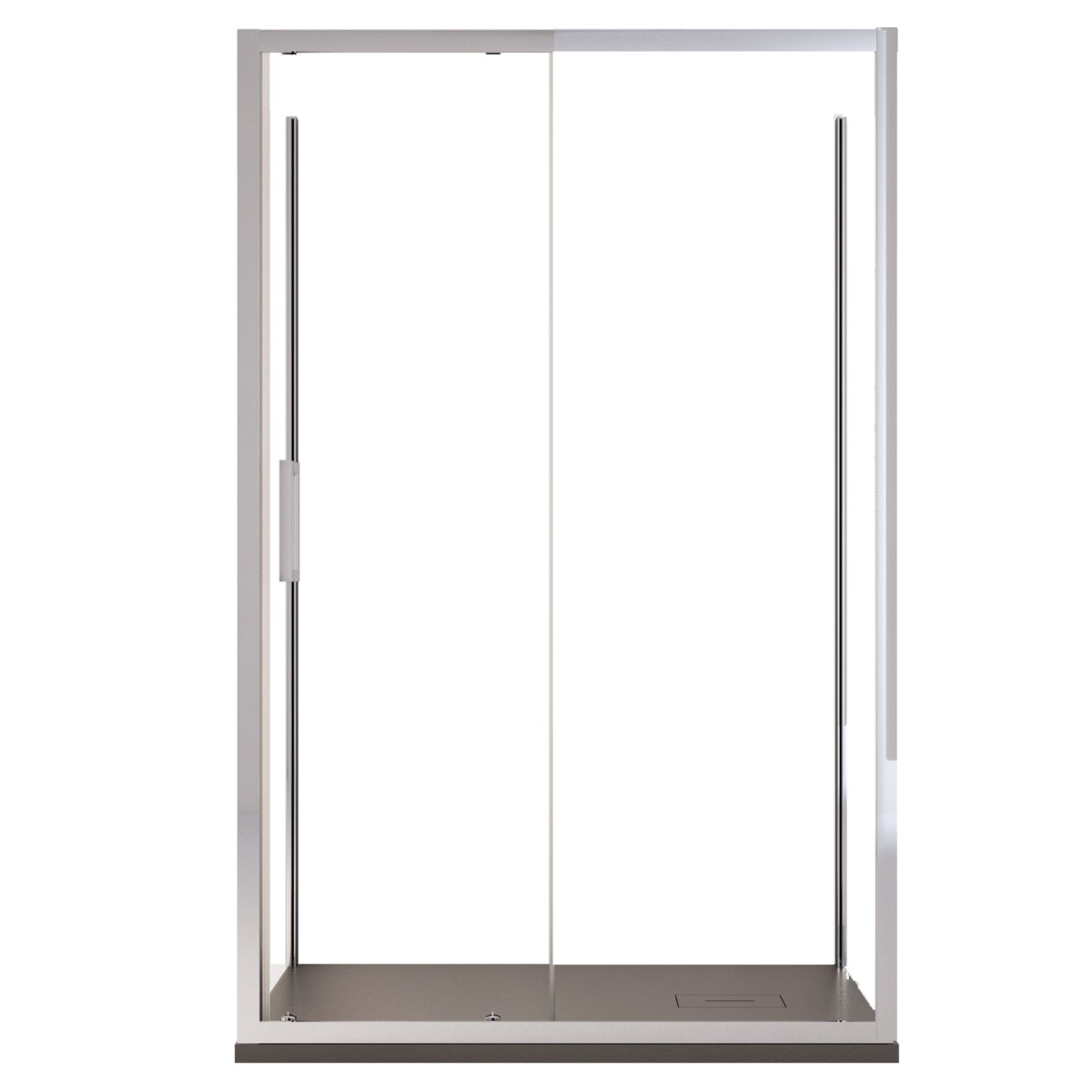 Cabine de douche 3 faces avec porte coulissante H195...