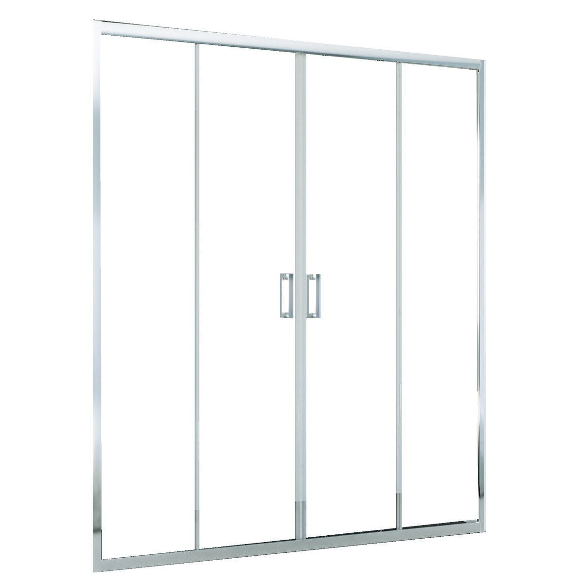 Porta doccia scorrevole ingresso centrale trasparente...