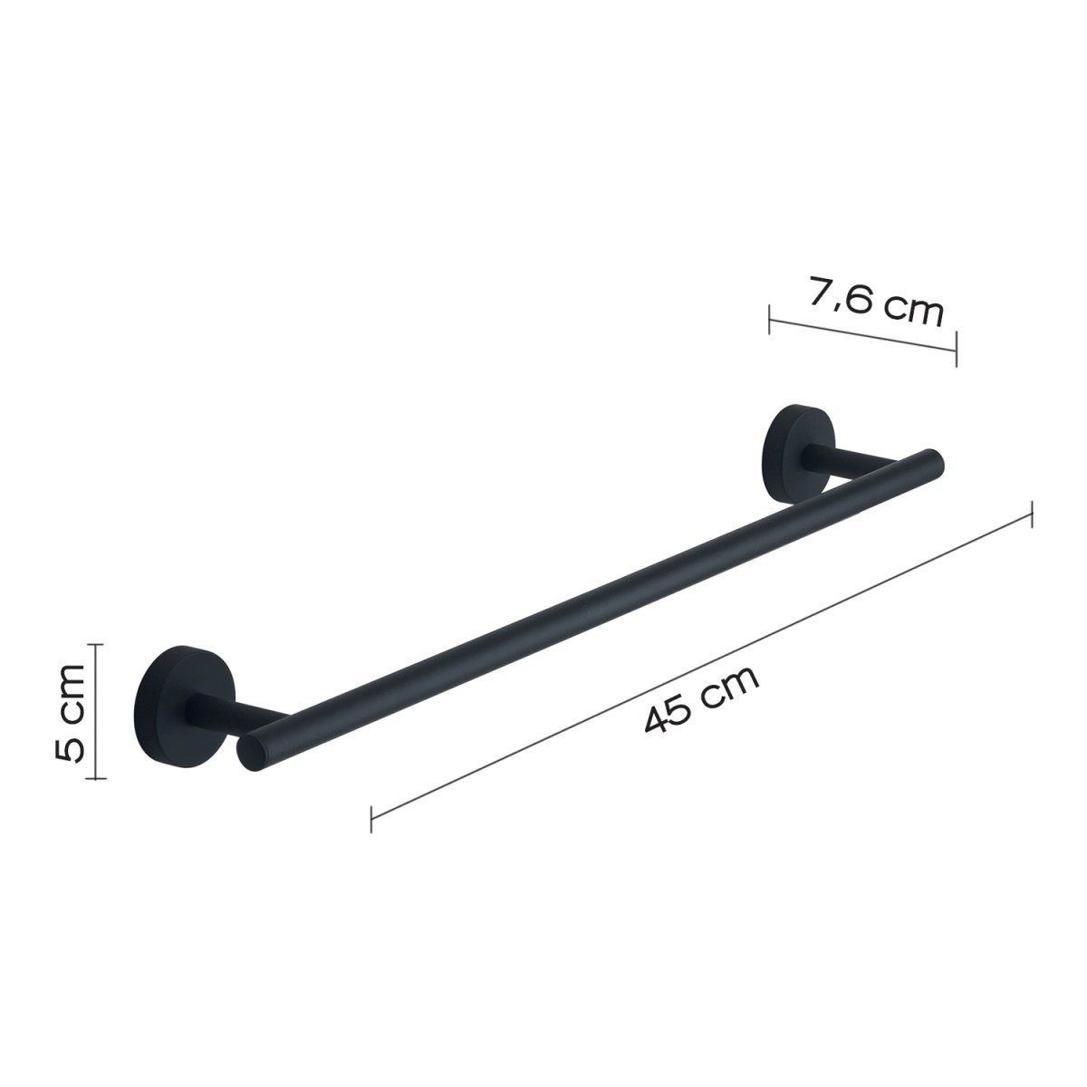 PORTASALVIETTE 45 CM EROS NERO MATT