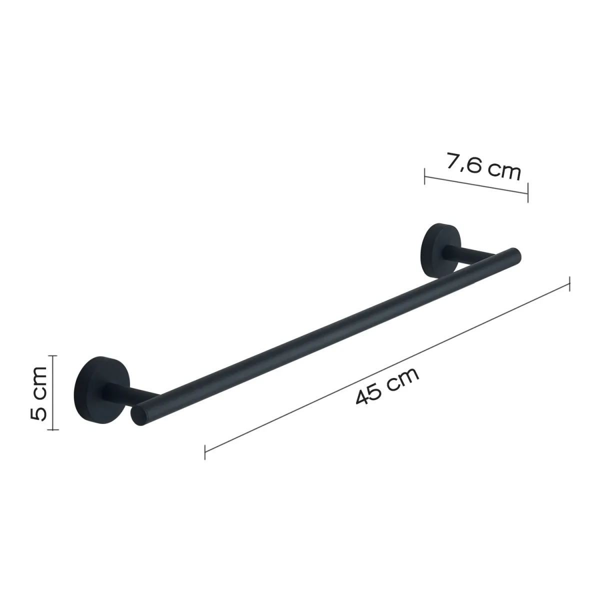 PORTASALVIETTE 45 CM EROS NERO MATT
