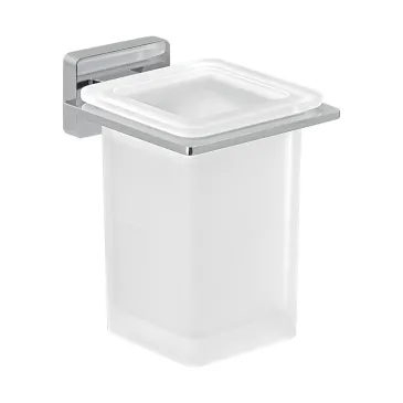 Portaspazzolini Aneta Cromato | Design Moderno