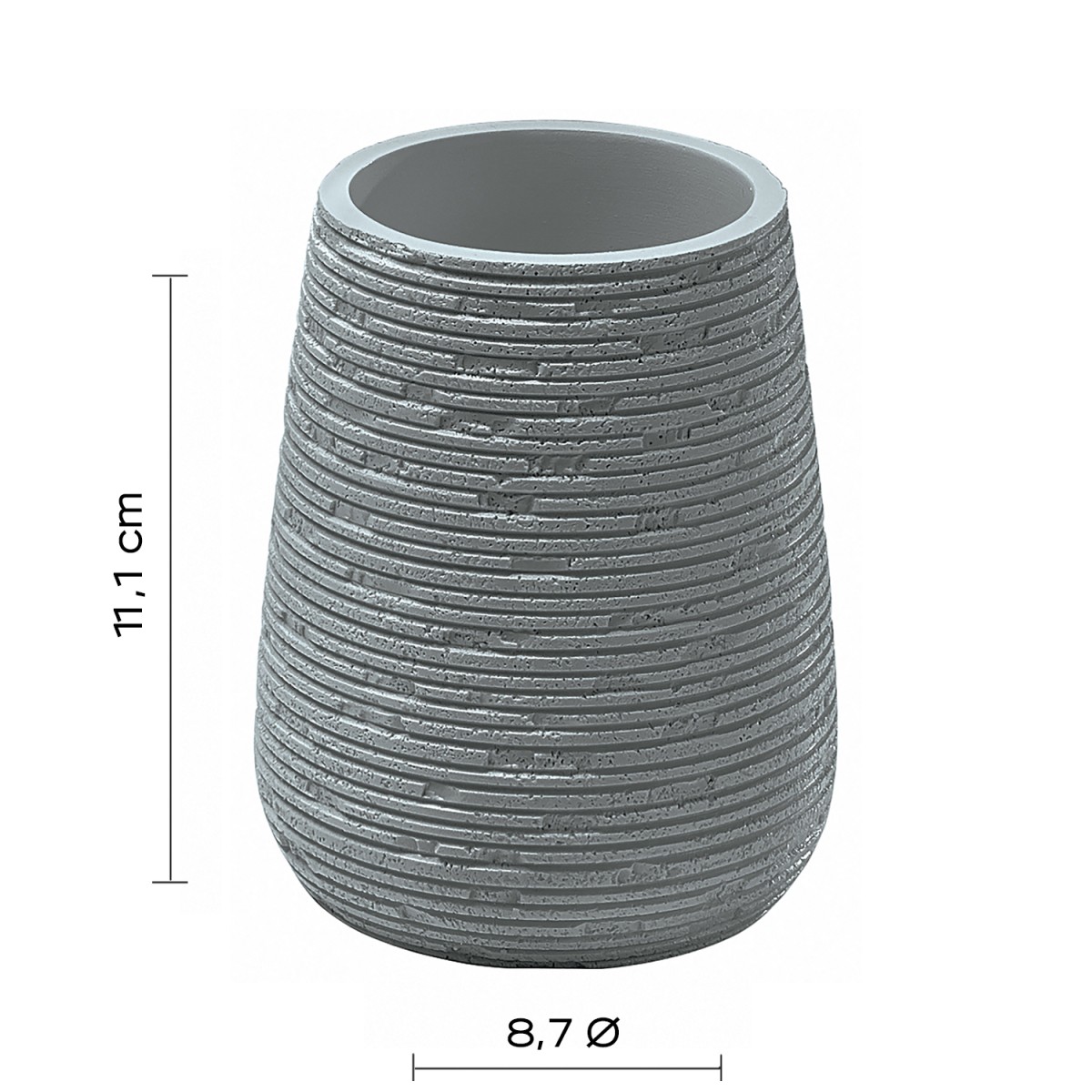 Portaspazzolini Imagin Grigio | Design Moderno