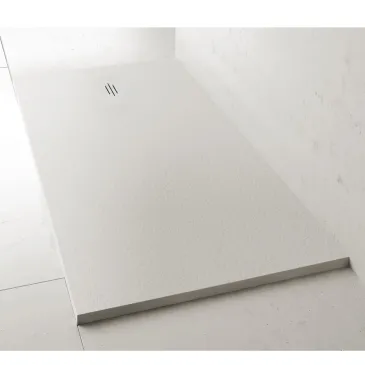 Piatto doccia in resina Bianco foro laterale MAKA