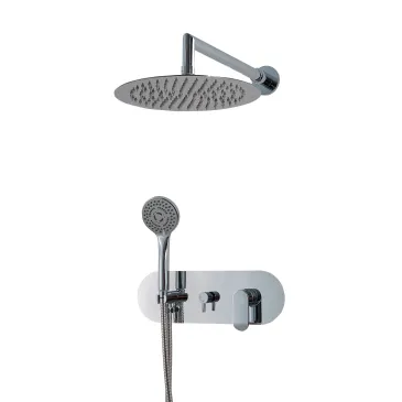 Kit doccia di design Soffione 20x20 - Braccio Doccia - Miscelatore | Arna