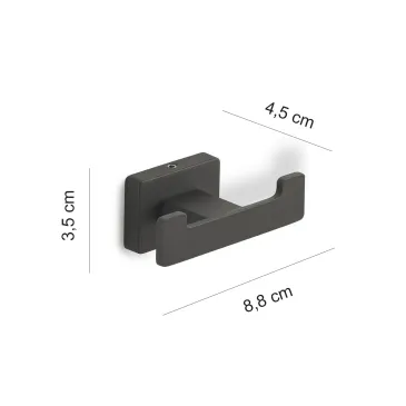 2 Appendiabiti Aneta Nero | Un tocco di Eleganza