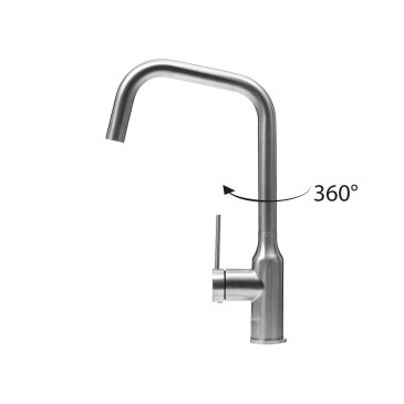 Rubinetto Cucina Acciaio Inox SATINATO BOTTLE