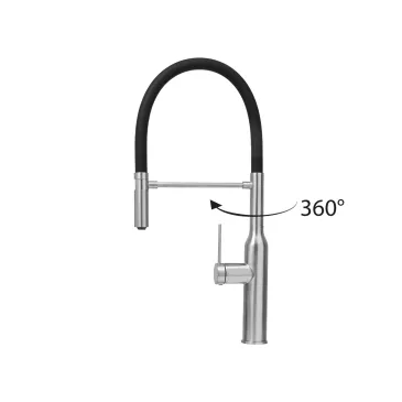 BOTTLE (X) - Rubinetto Cucina Acciaio Inox Doccetta