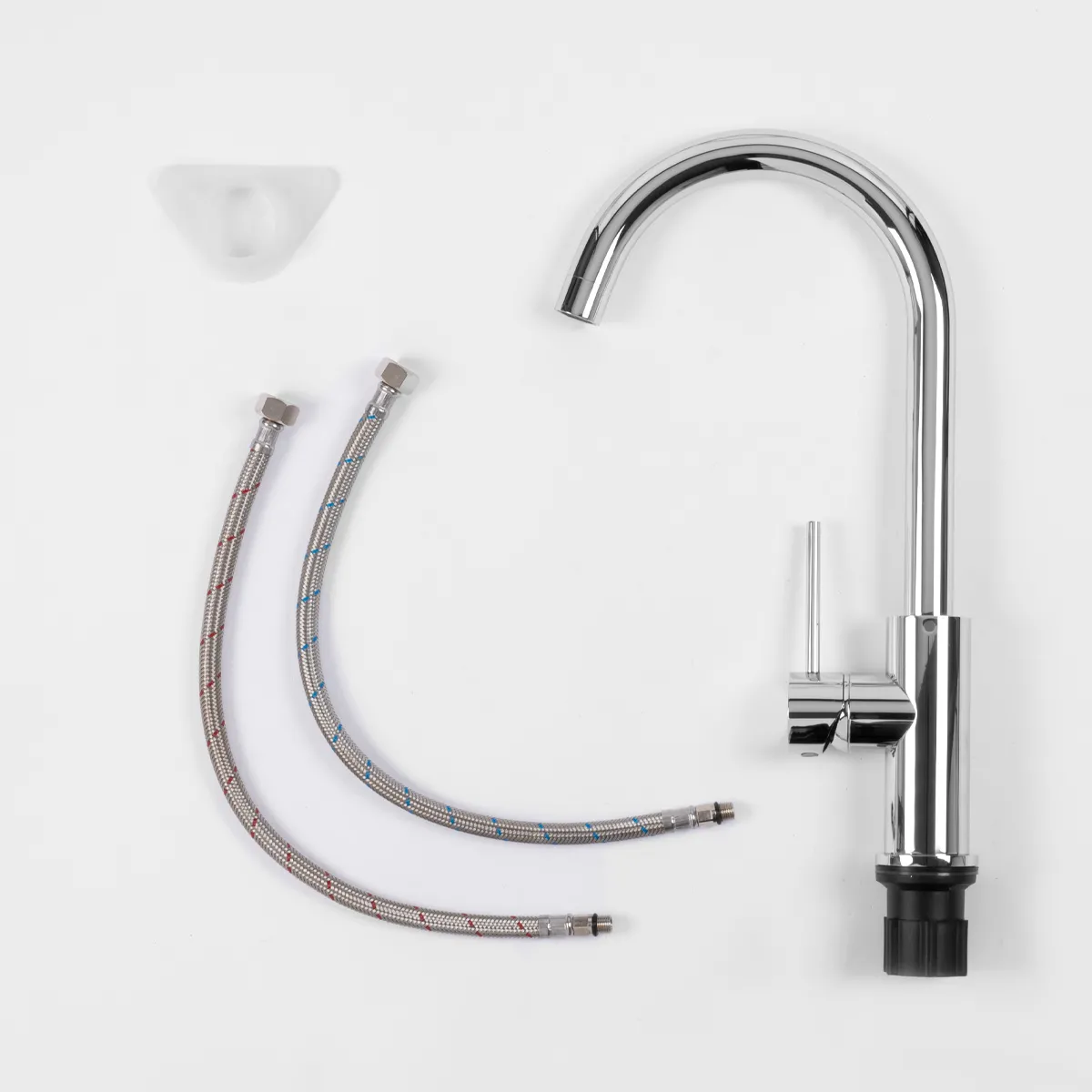 Robinet de cuisine en acier inoxydable avec bec pivotant...