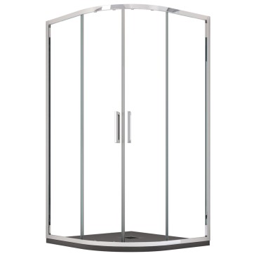 Cabine de douche semi-circulaire transparente Atena | Mondialshop