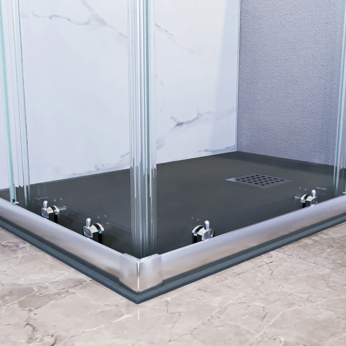 Cabine de douche en verre abordable | Installation rapide...
